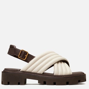 Tory Burch Women's Lug Sole Leather Sandals - Ivory
