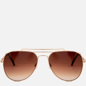 Jeepers Peepers Aviator Style Sunglasses - Gold