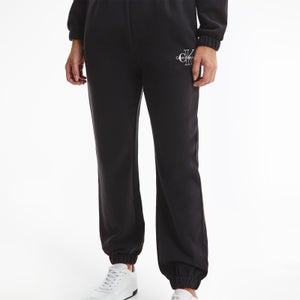 Calvin Klein Jeans Women's Two Tone Monogram Jog Pants - Ck Black
