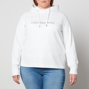 Calvin Klein Jeans Plus Logo Detail Cotton-Jersey Hoodie
