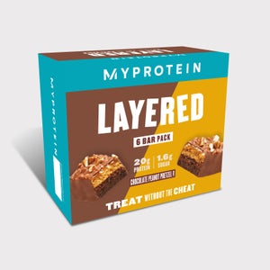 Myprotein Retail Layered Bar, Chocolate Peanut Pretzel - NEW, 6 x 60g