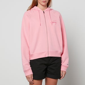 Tommy Jeans Women's Tjw Boxy Signature Zip Hoodie - Fresh Pink