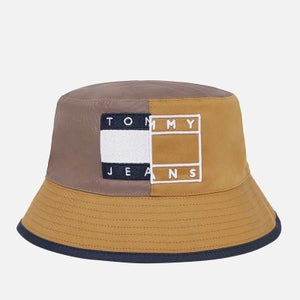 Tommy Jeans Men's Heritage Spliced Reversable Bucket Hat - Classic Khaki Colorblock