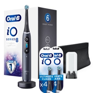 Oral-B iO8 Black Onyx Special Edition Electric Toothbrush + 8 Refills