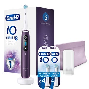 Oral-B iO8 Purple Special Edition Electric Toothbrush + 8 Refills