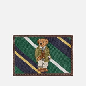 Polo Ralph Lauren Men's Tie Silk Bear Label Card Holder - Multi