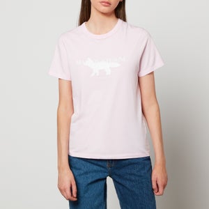 Maison Kitsuné Women's Fox Stamp Classic T-Shirt - Light Pink