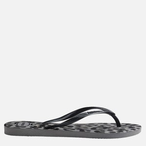 Havaianas Women's Slim Animals Flip Flops - Steel Grey/Grey