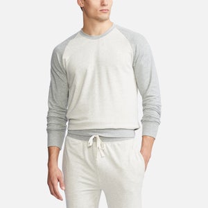 Polo Ralph Lauren Men's Lightweight Fleece Long Sleeve Top - Grey Colour Block