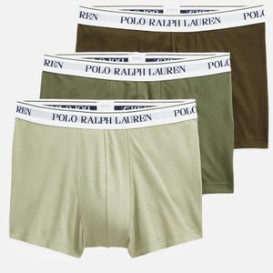 Polo Ralph Lauren Men's 3-Pack Classic Trunks - Light Olive/Army Olive/Defender Green