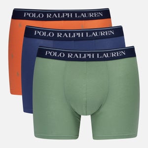 Polo Ralph Lauren Men's 3-Pack Boxer Briefs - Green/Orange PP/Light Navy