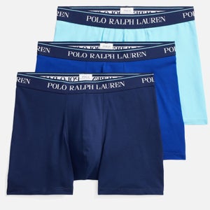 Polo Ralph Lauren Men's 3-Pack Boxer Briefs - French Turquoise/Newport Navy/Heather Royal