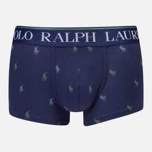 Polo Ralph Lauren Men's All Over Print Single Trunks - Light Navy