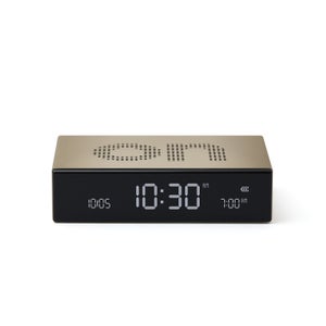 Lexon FLIP Premium Alarm Clock - Gold