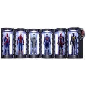 Hot Toys Marvel's Spider-Man Video Game Masterpiece Compact Miniature 6 Figure Set With Bonus Accessory