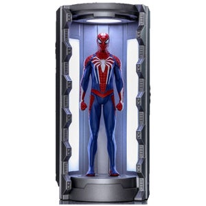 Hot Toys Marvel's Spider-Man Advanced Suit with Spider-Man Armory Video Game Masterpiece Compact Miniature Figure