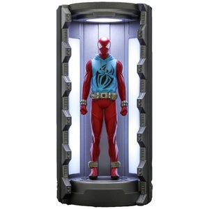 Hot Toys Marvel's Spider-Man Scarlet Spider Suit with Spider-Man Armory Video Game Masterpiece Compact Miniature Figure