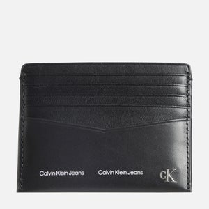 Calvin Klein Jeans Men's Logo Stripe 10 Slot Card Case - Black