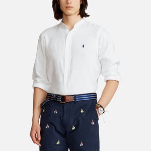 Polo Ralph Lauren Men's Dye Linen Button Down Shirt - White