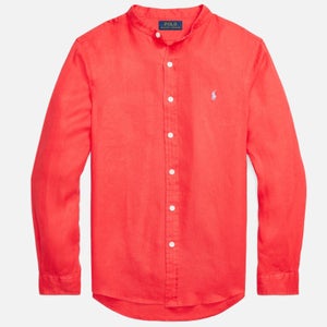 Polo Ralph Lauren Men's Dye Linen Button Down Shirt - Racing Red