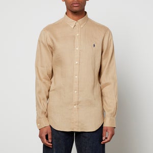 Polo Ralph Lauren Men's Dye Linen Button Down Shirt - Coastal Beige