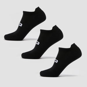 Chaussettes d’entraînement unisexes MP (lot de 3 paires) – Noir