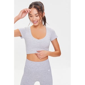 Active Padded-Bust Crop Top