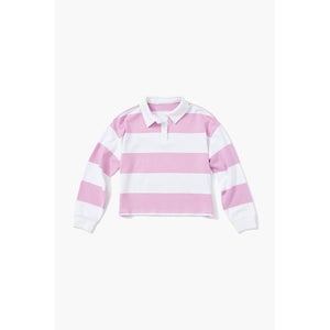 Girls Striped Rugby Shirt (Kids)