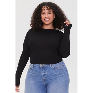 Plus Size Fitted Sweater