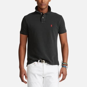 Polo Ralph Lauren Men's Custom Slim Fit Mesh Polo Shirt - Polo Black