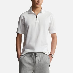 Polo Ralph Lauren Men's Custom Slim Fit Stretch Mesh Zip Polo Shirt - White