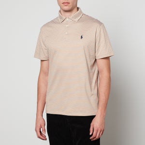 Polo Ralph Lauren Men's Interlock Striped Polo Shirt - Montana Khaki/White