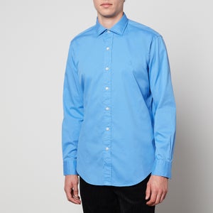 Polo Ralph Lauren Men's Custom Fit Garment Dyed Twill Shirt - Harbor Island Blue