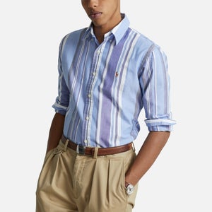 Polo Ralph Lauren Men's Custom Fit Striped Oxford Shirt - Blue Multi