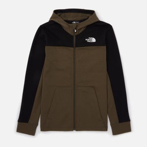The North Face Boy's Slacker Full Zip Hoodie - New Taupe Green