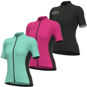 Ale Womens Solid Colour Block Short Sleeve Jersey