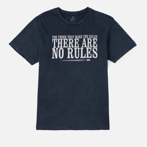 Peaky Blinders For Those That Make The Rules, There Are No Rules T-Shirt Uomo - Blu Navy Acid Wash