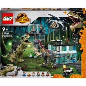LEGO 76949 Ataque del Giganotosaurio y el Therizinosaurio de Juguete