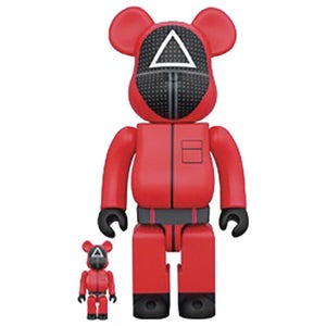 Medicom Squid Game 100% & 400% Be@rbrick 2-pack - Guard (Triangle)