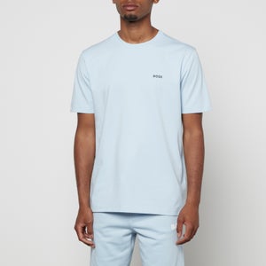 BOSS Green Logo-Print Cotton-Blend Jersey T-Shirt
