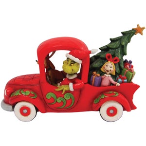 The Grinch Dr.Seuss by Jim Shore Grinch in Red Truck Figurine