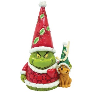 The Grinch Dr.Seuss by Jim Shore Grinch Gnome with Max Figurine