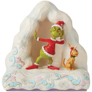 The Grinch Dr.Seuss by Jim Shore Grinch Standing by Mounds of Snow Figurine