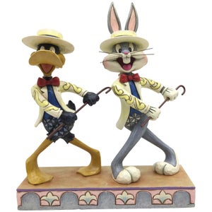 Looney Tunes by Jim Shore 'On with the Show' Bugs Bunny & Daffy Duck Figurine
