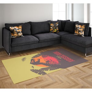 Decorsome x Jurassic Park Evergreen Welcome Poster Woven Rug