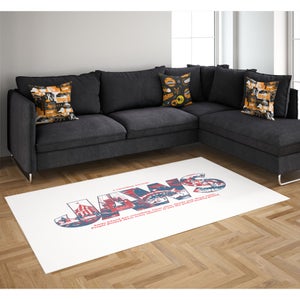 Decorsome x Jaws Text Illustration Woven Rug