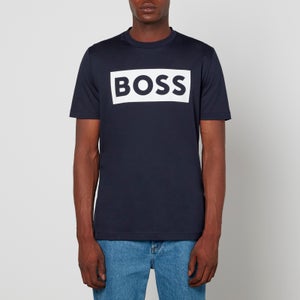 BOSS Tiburt Logo-Print Cotton-Jersey T-Shirt