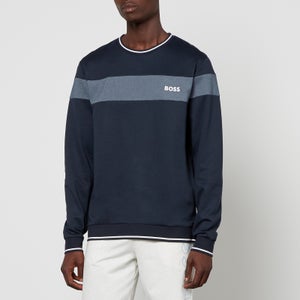 BOSS Bodywear Cotton-Blend Jersey Tracksuit Sweatshirt