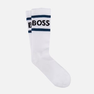 BOSS Bodywear Stripe Ribbed-Knit Socks