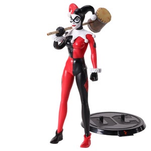 Noble Collection DC Comics Harley Quinn Jester BendyFig 7 Inch Action Figure